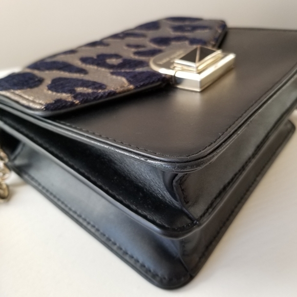 Kate Spade Neve Ocelot Top Handle Satchel Crossbody Bag - Picture 7 of 15